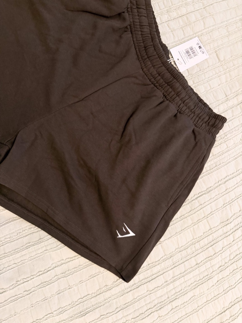 NWT Gymshark Training Fleece Short | Deep Olive Green | Drawstring | Size L - Picture 5 of 9